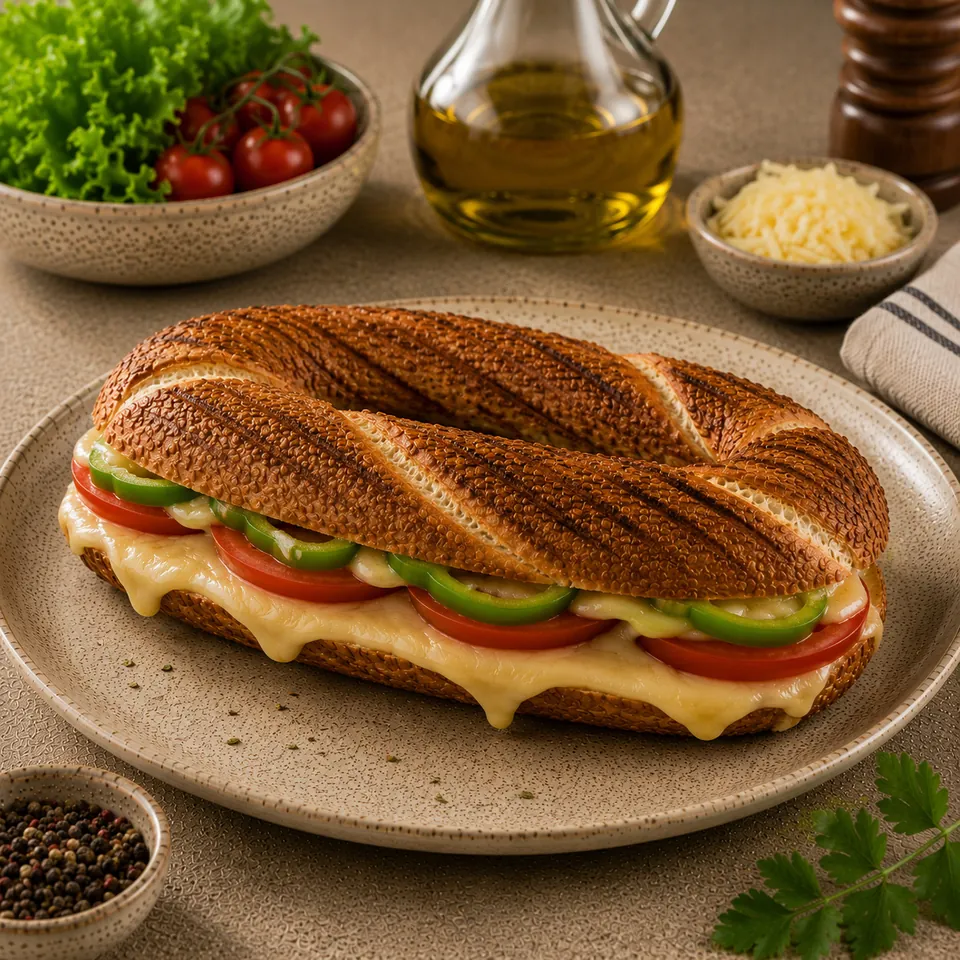 Kaşarlı Simit Tost